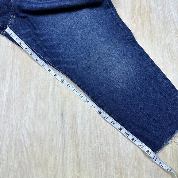 Torrid Feel The Fit Button Fly High Rise Distressed Frayed Denim Jeans Plus 22S - Picture 12 of 16